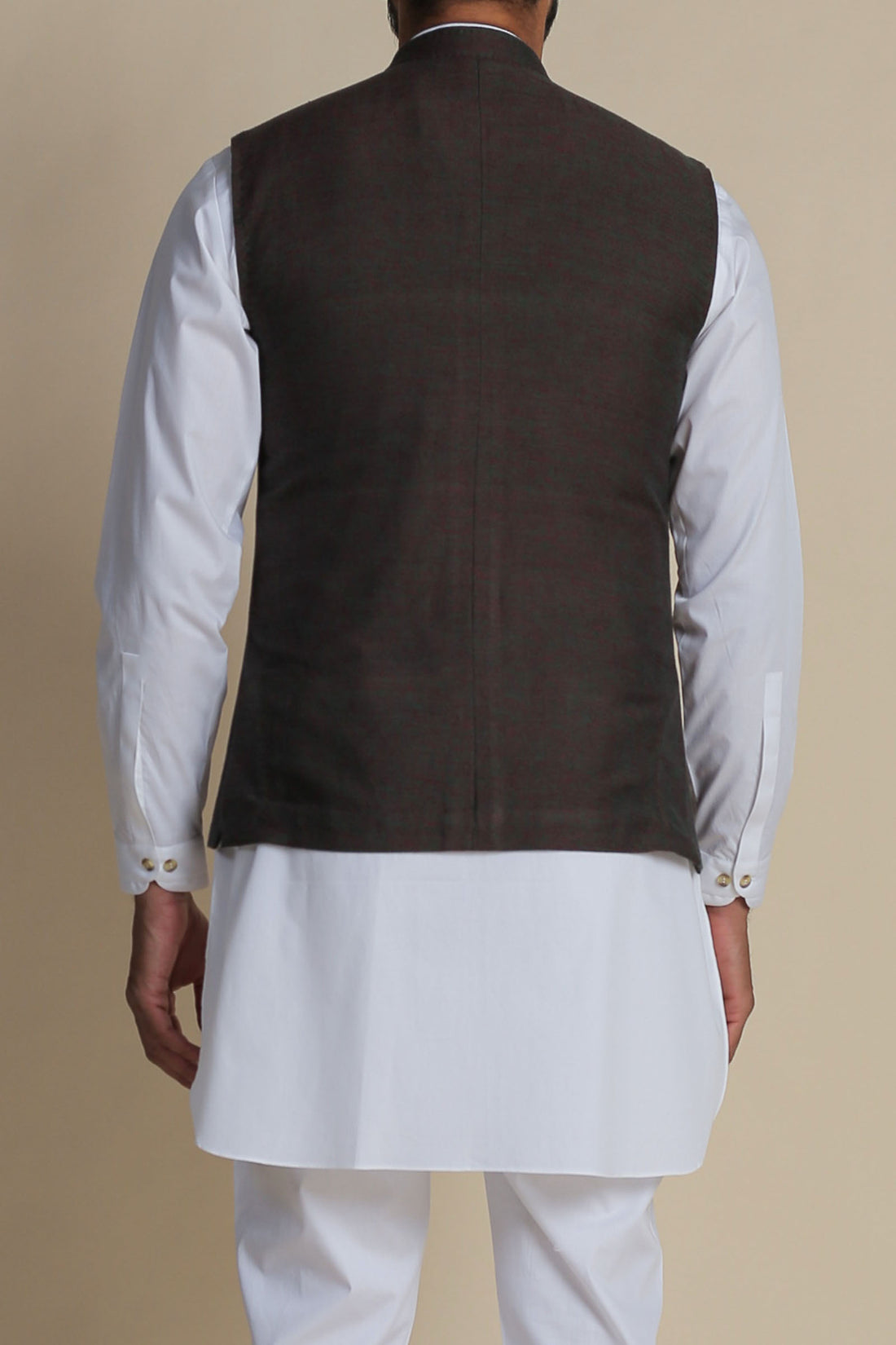 HANDLOOMED-WAISTCOAT-MRON-GRN