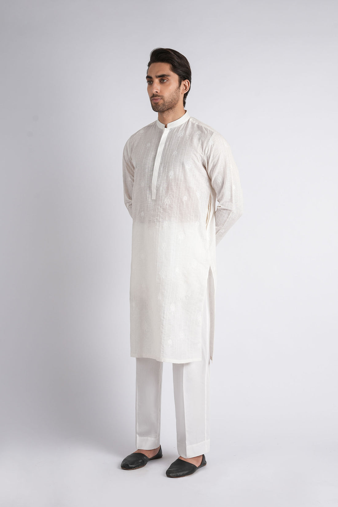 Embroidered-Kurta-White