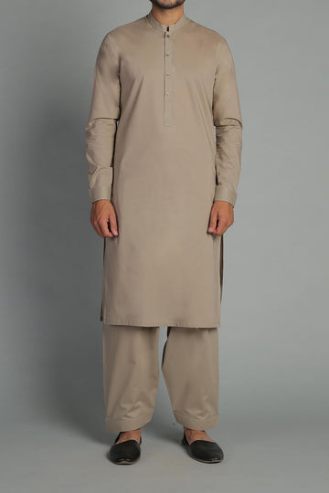 Kameez Shalwar Tan