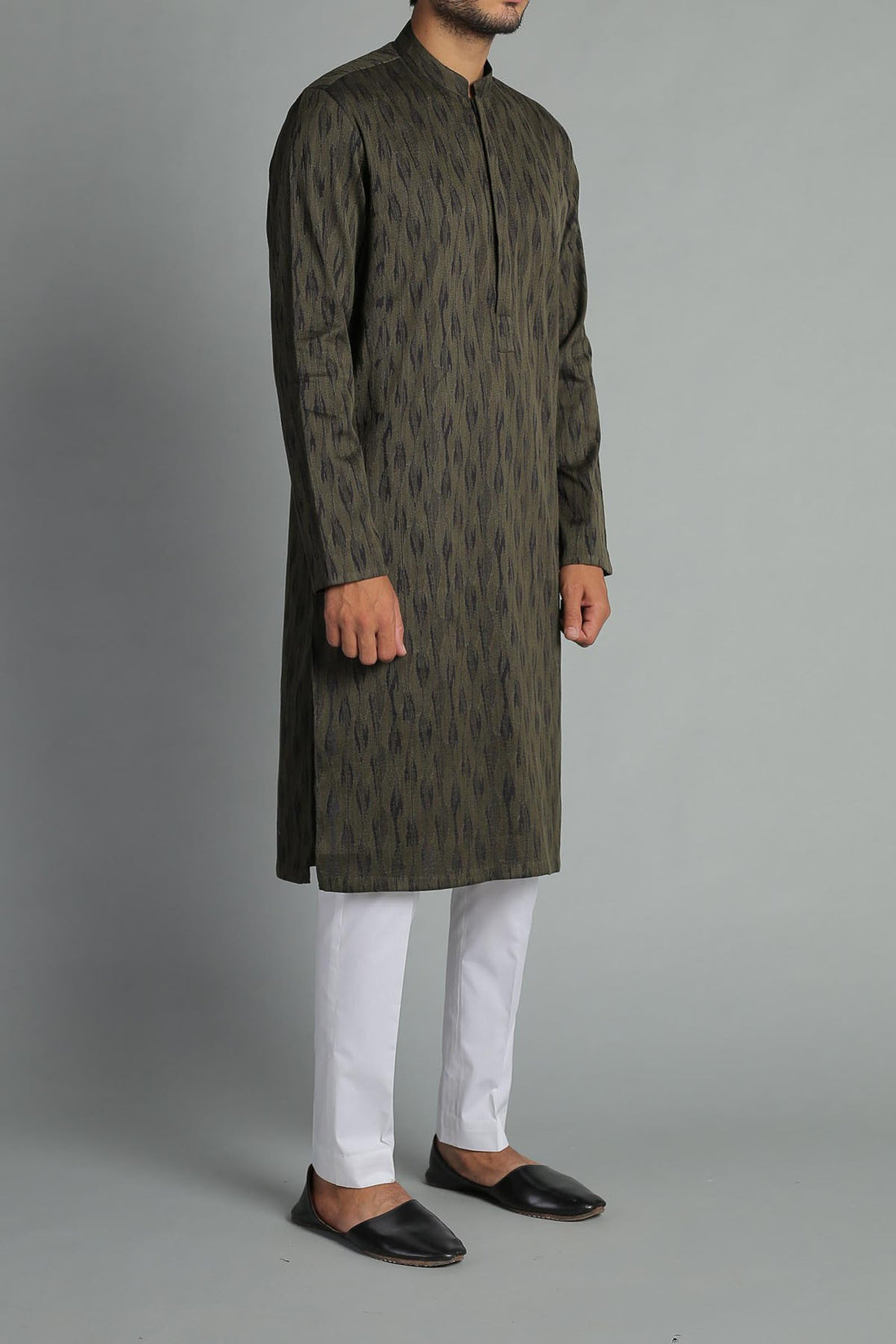 Embroidered Kurta Sage Green