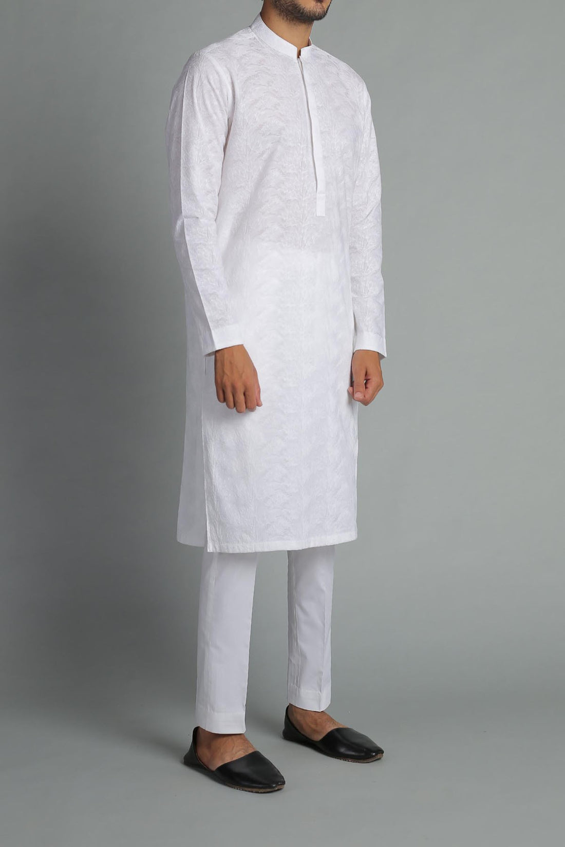 Embroidered Kurta White