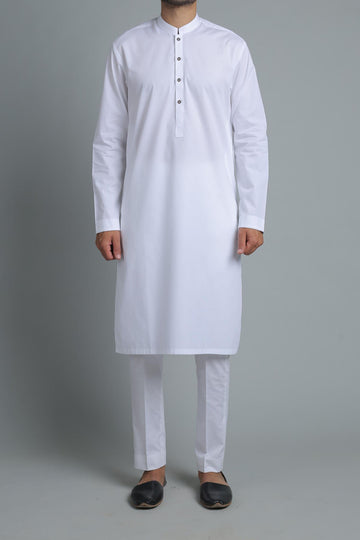 KHADDAR KURTA WHITE