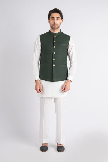 Pashmina-Waistcoat-Green