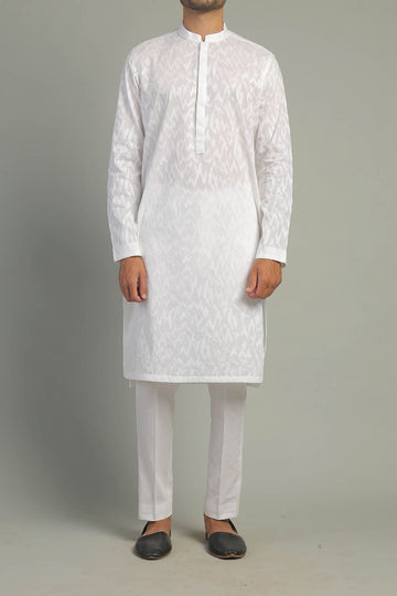 Embroidered Kurta White