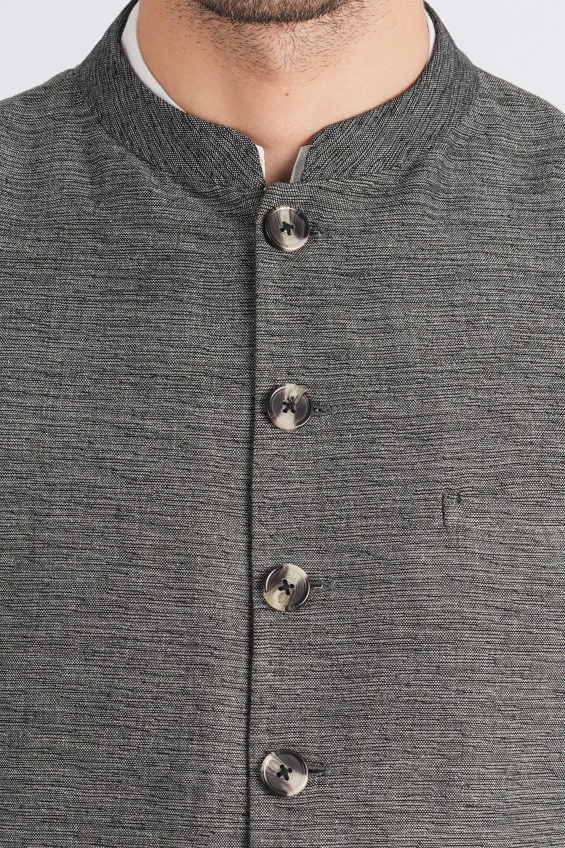 Khaddar-Waistcoat-Blak-Wht