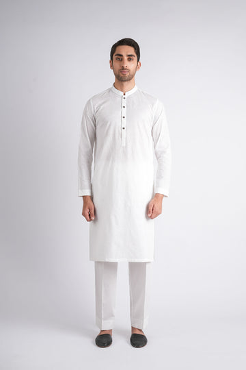 Embroidered-Kurta-White