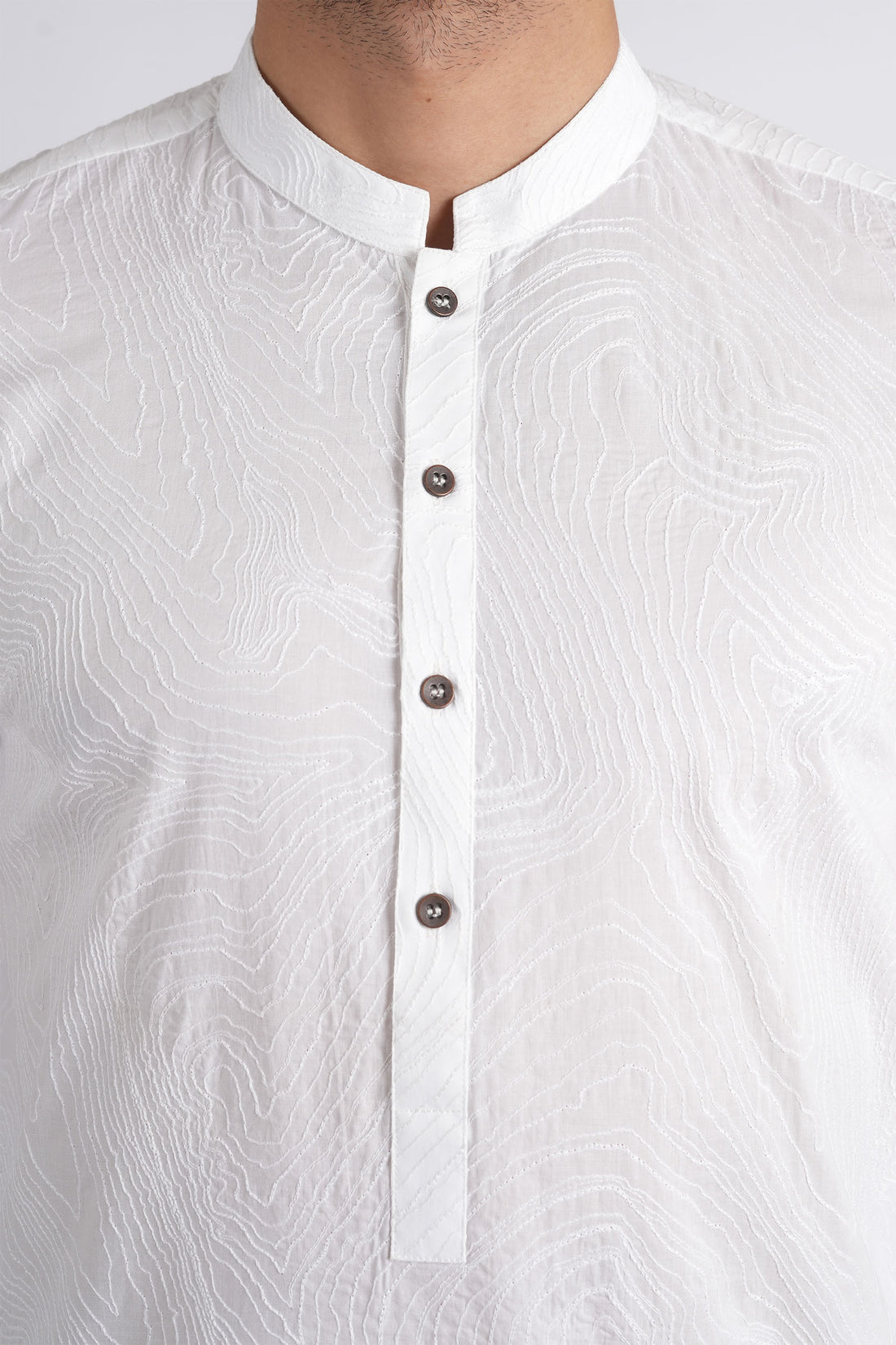 Embroidered-Kurta-White
