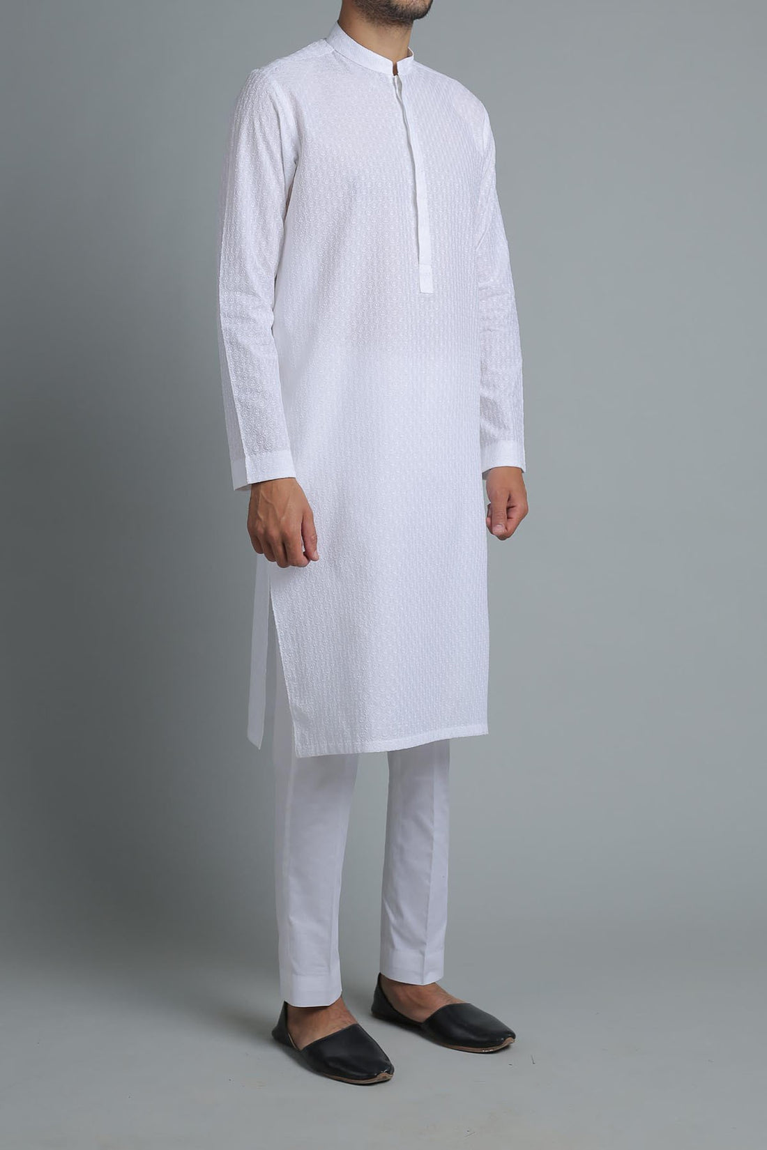 Embroidered Kurta White