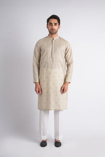 Embroidered-Kurta-L-Stone
