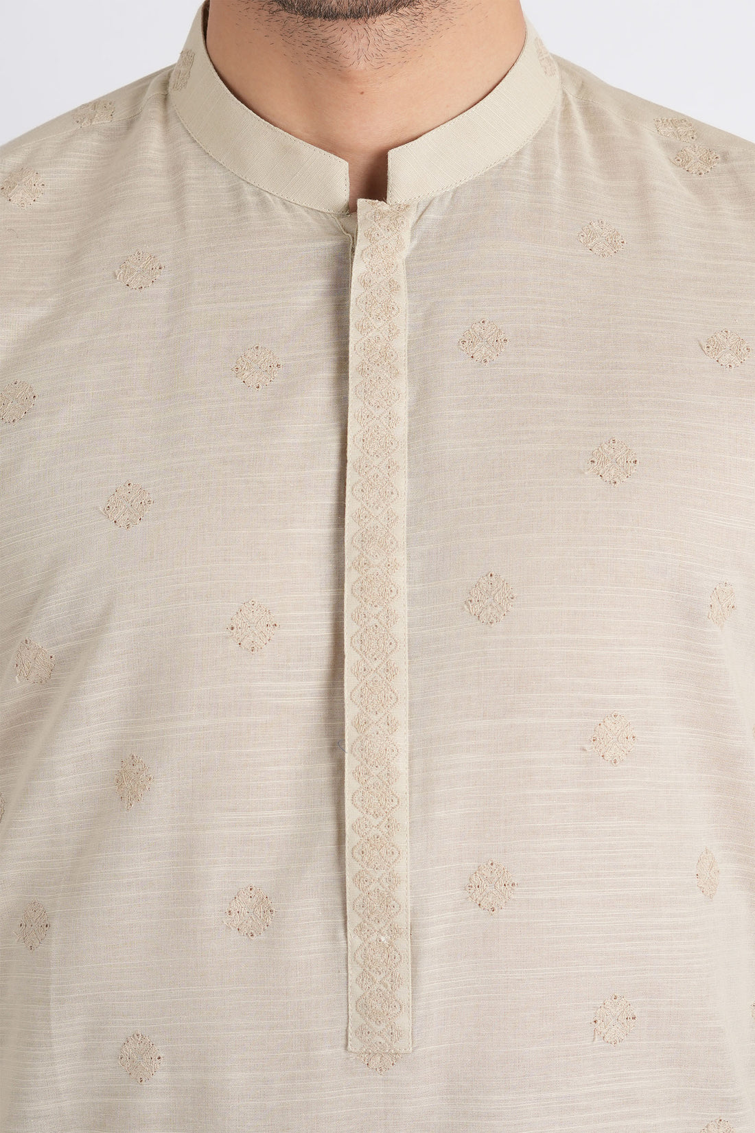 Embroidered-Kurta-L-Stone