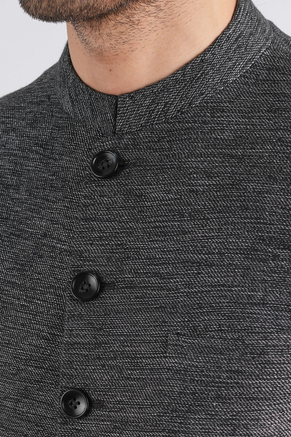 Khaddar-Waistcoat-Blck-Gry