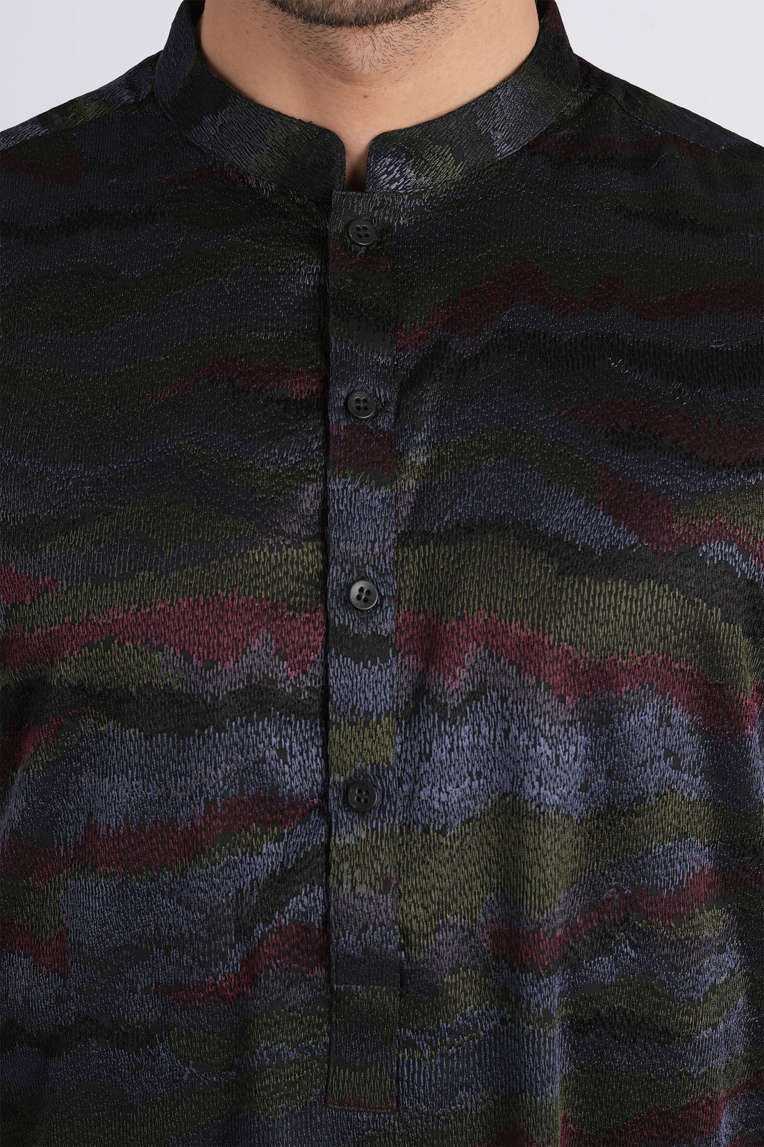 Embroidered-Kurta-Black
