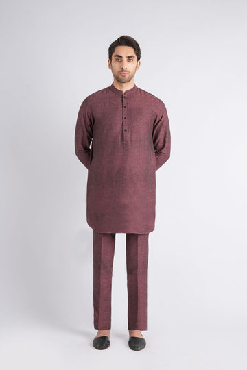 Kurta-Trouser-Maroon