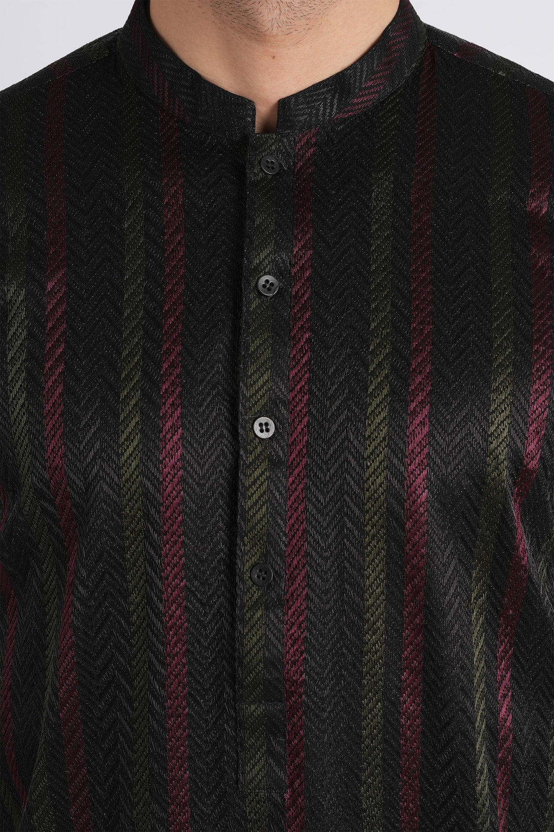 Embroidered-Kurta-Black