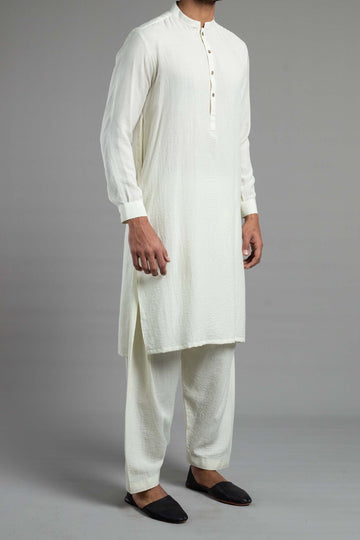 Shalwar Kameez Pearl White