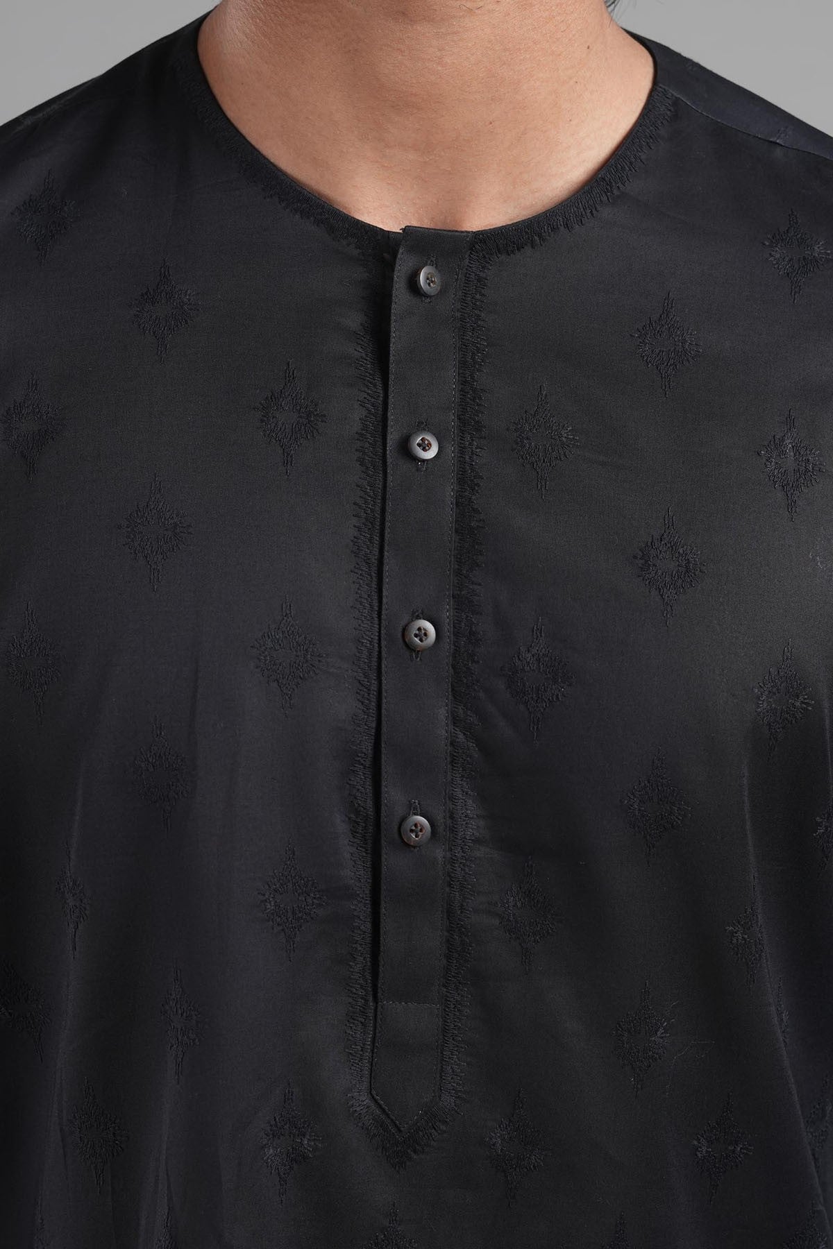 Embroidered Kurta Rdy Black