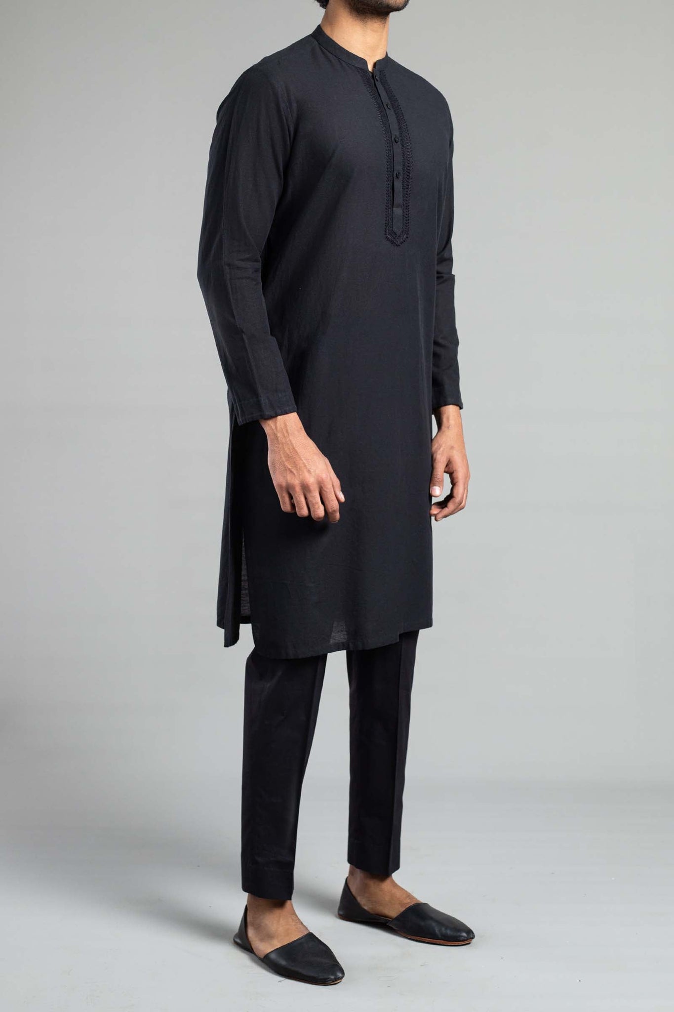 Handmade Kurta Black