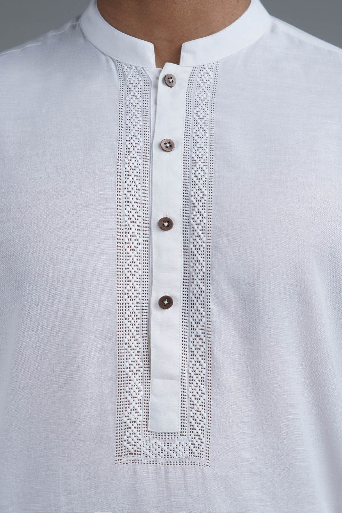 Handmade Rdy Kurta White