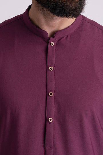 KURTA TROUSER-MAROON