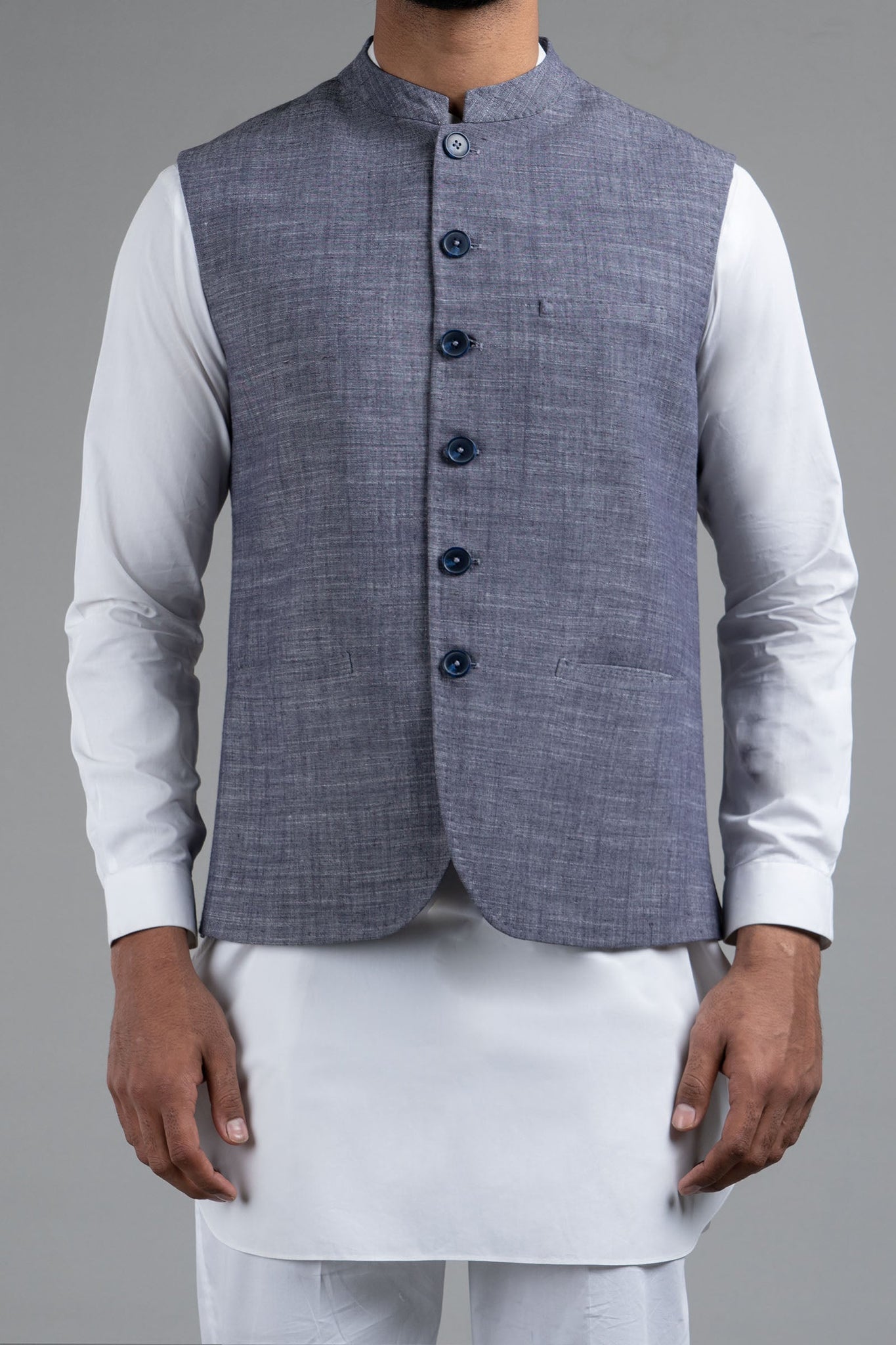 Cotton Waistcoat Light Purple