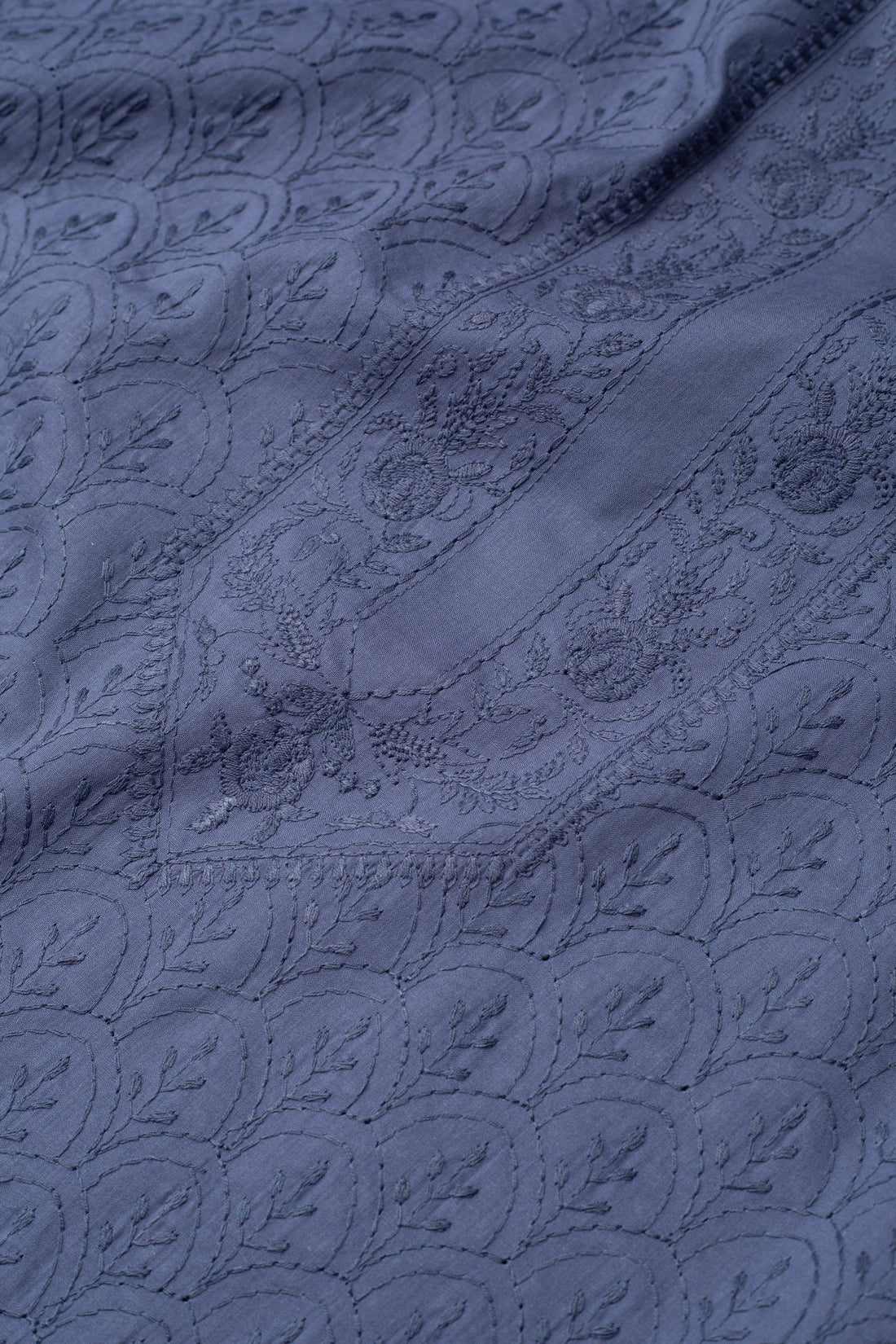 Egyptian Cotton Embroidered Blue