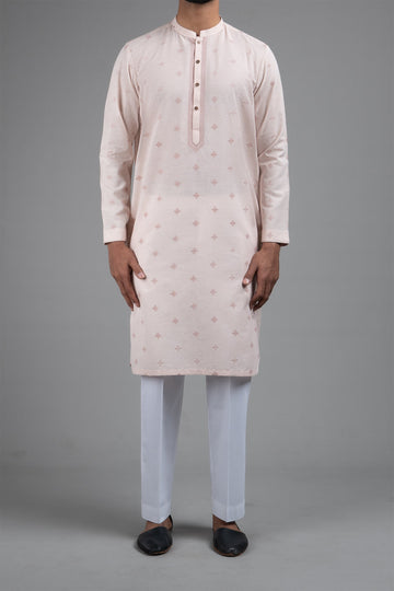 Embroidered Kurta Pink