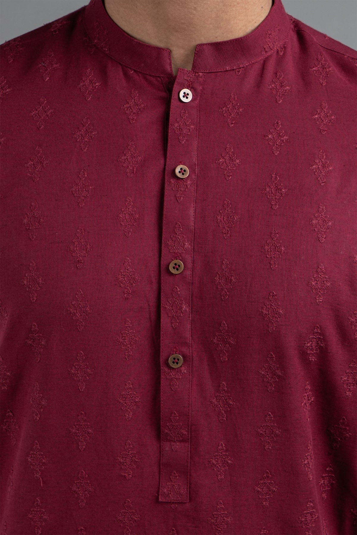 Embroidered Kurta RDM Maroon