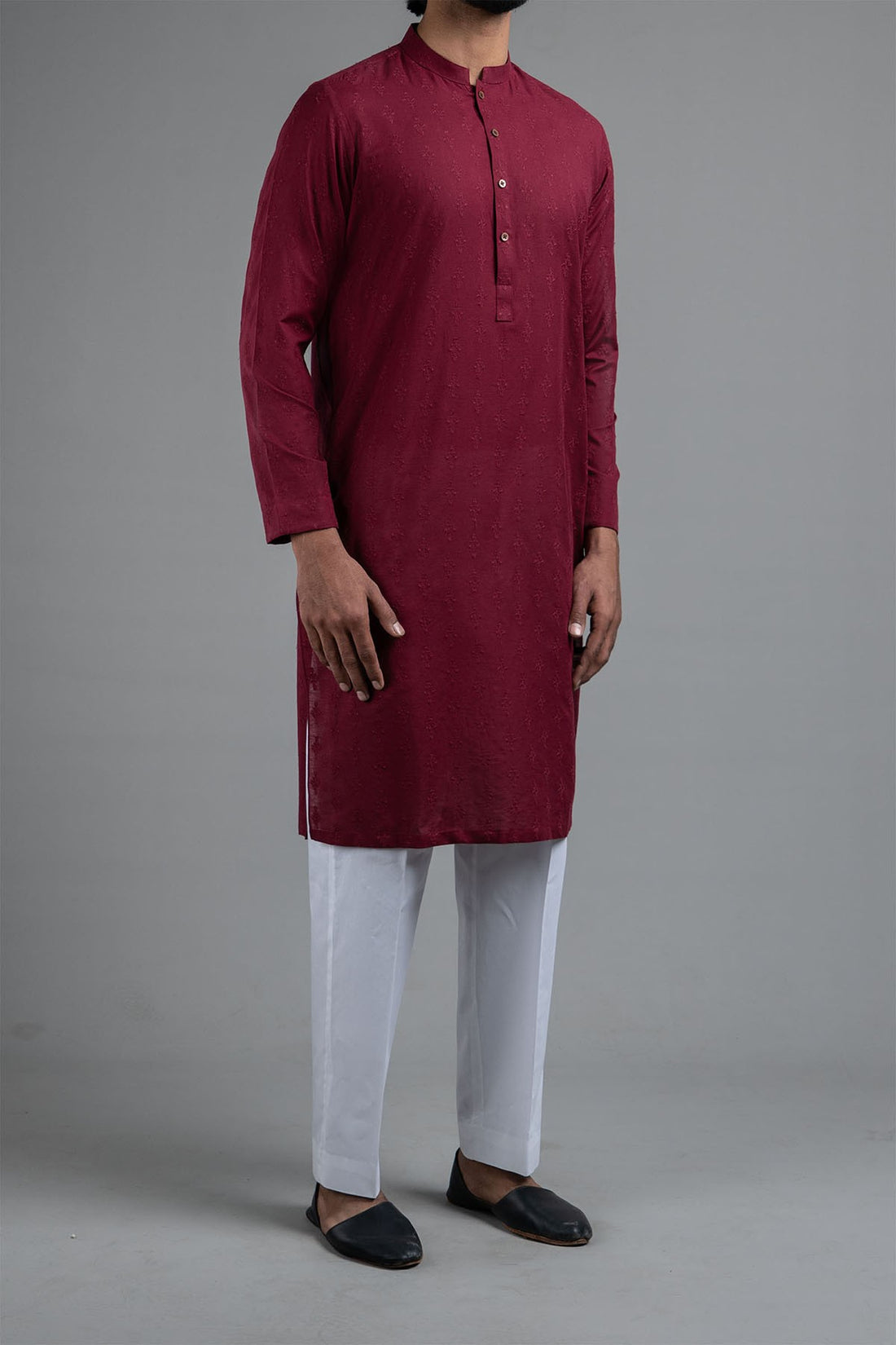 Embroidered Kurta RDM Maroon