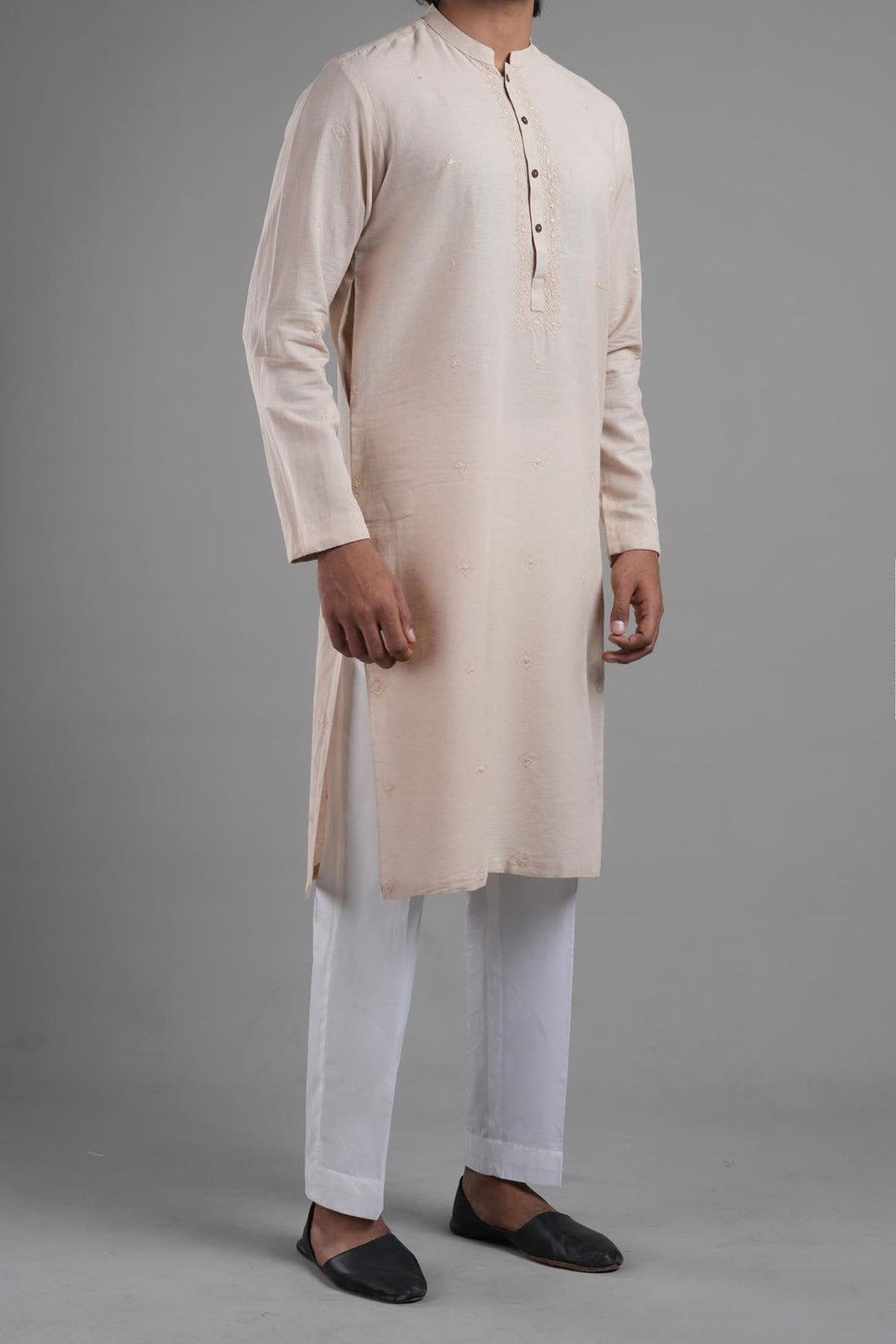 Handmade Rdy Kurta Peach