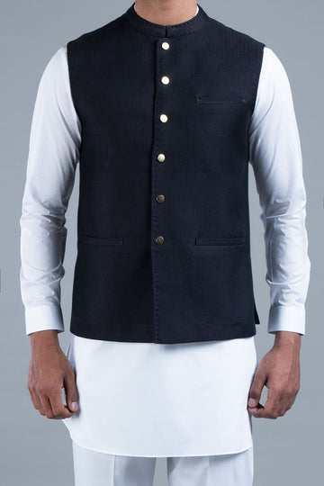 Cotton Waistcoat Black