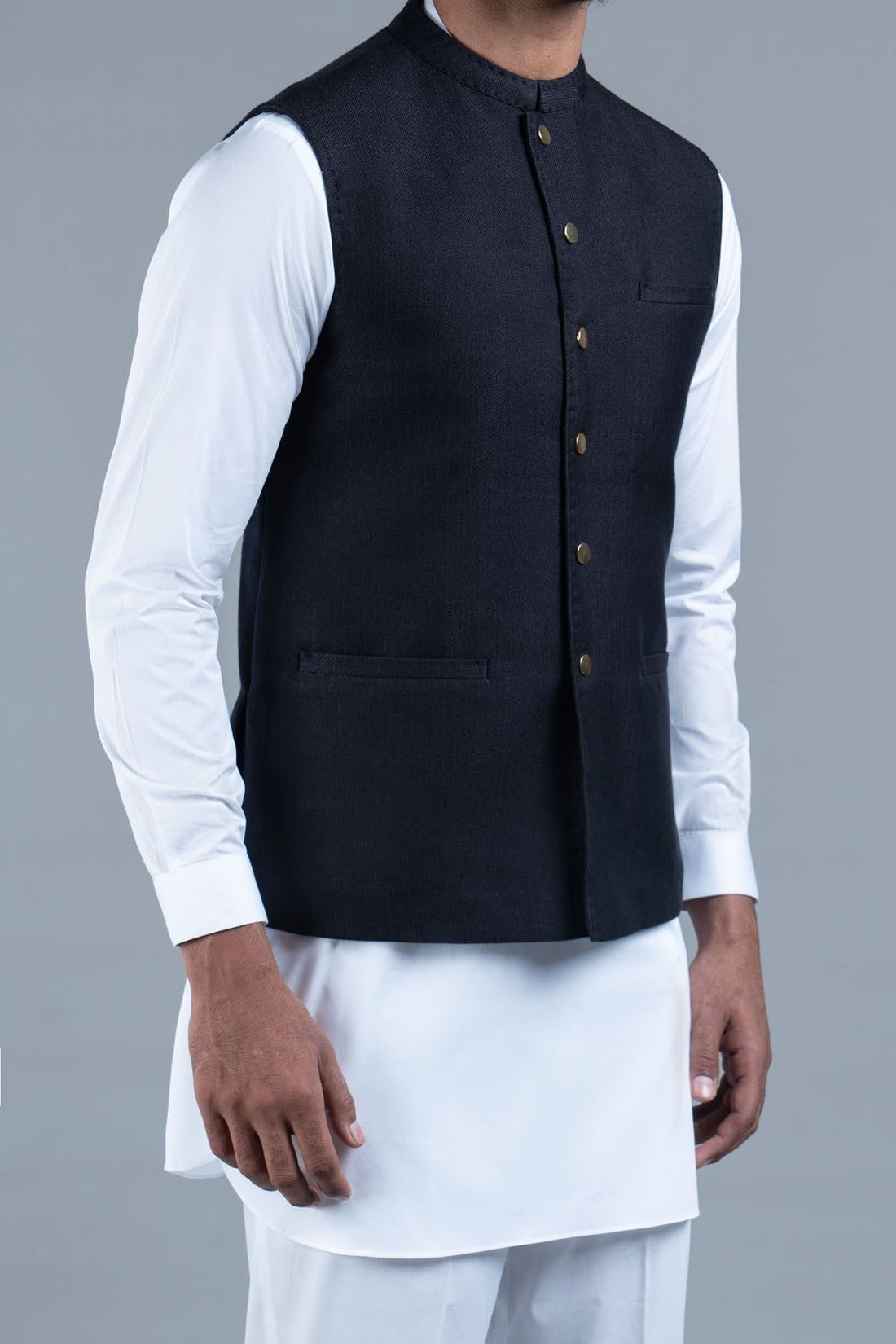 Cotton Waistcoat Black