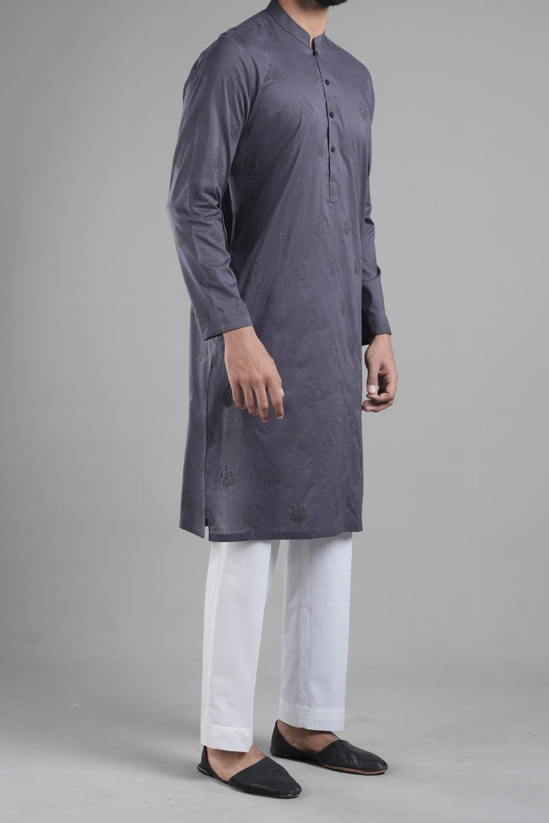 Embroidered Kurta RDM Charcoal