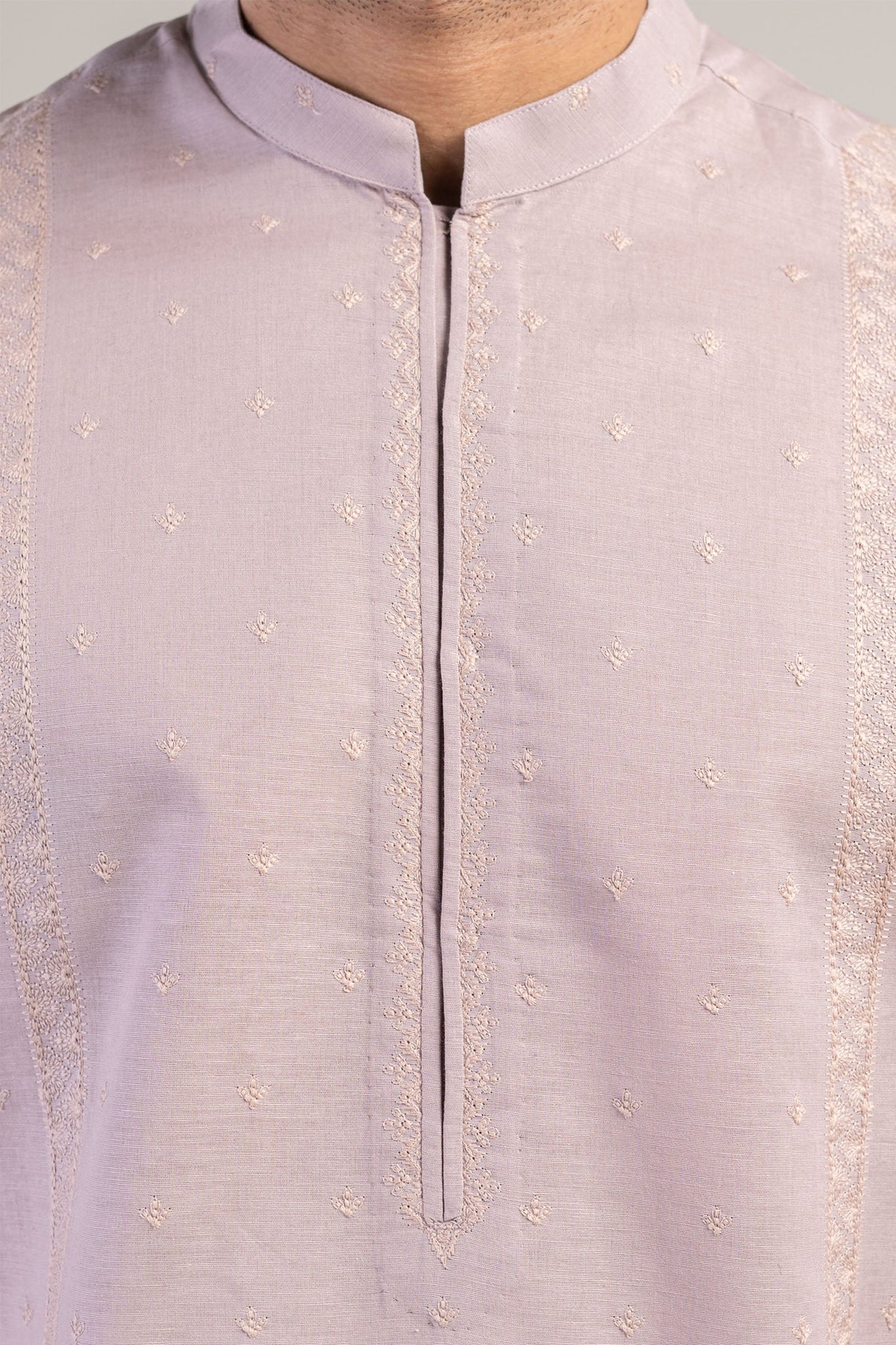 Embroidered Kurta Pink