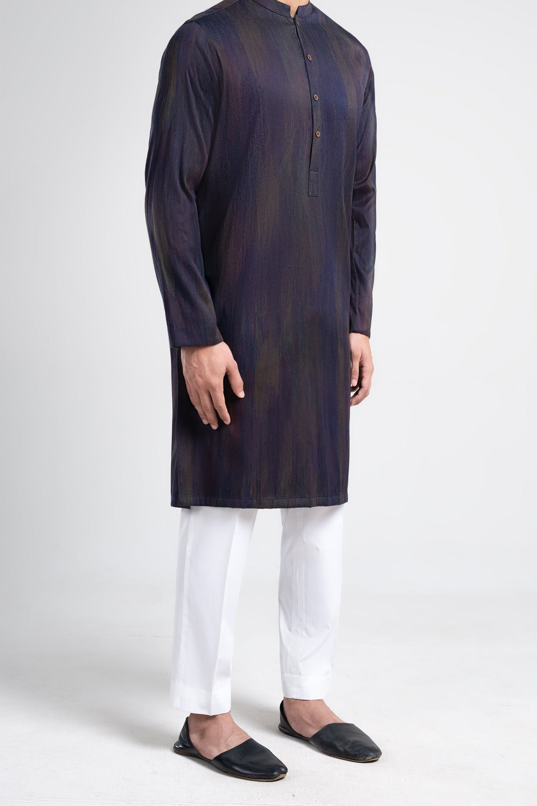 Embroidered Kurta Black