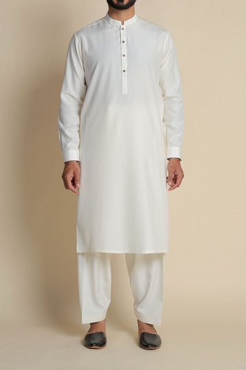 Boski Kameez Shalwar Off White