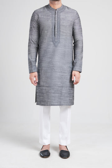 Handmade Kurta Grey