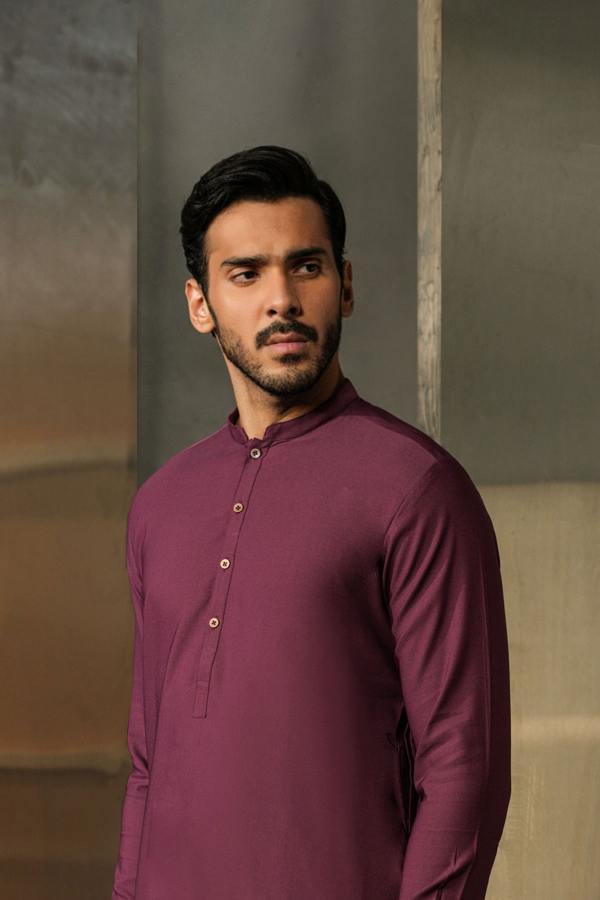 KURTA TROUSER-MAROON