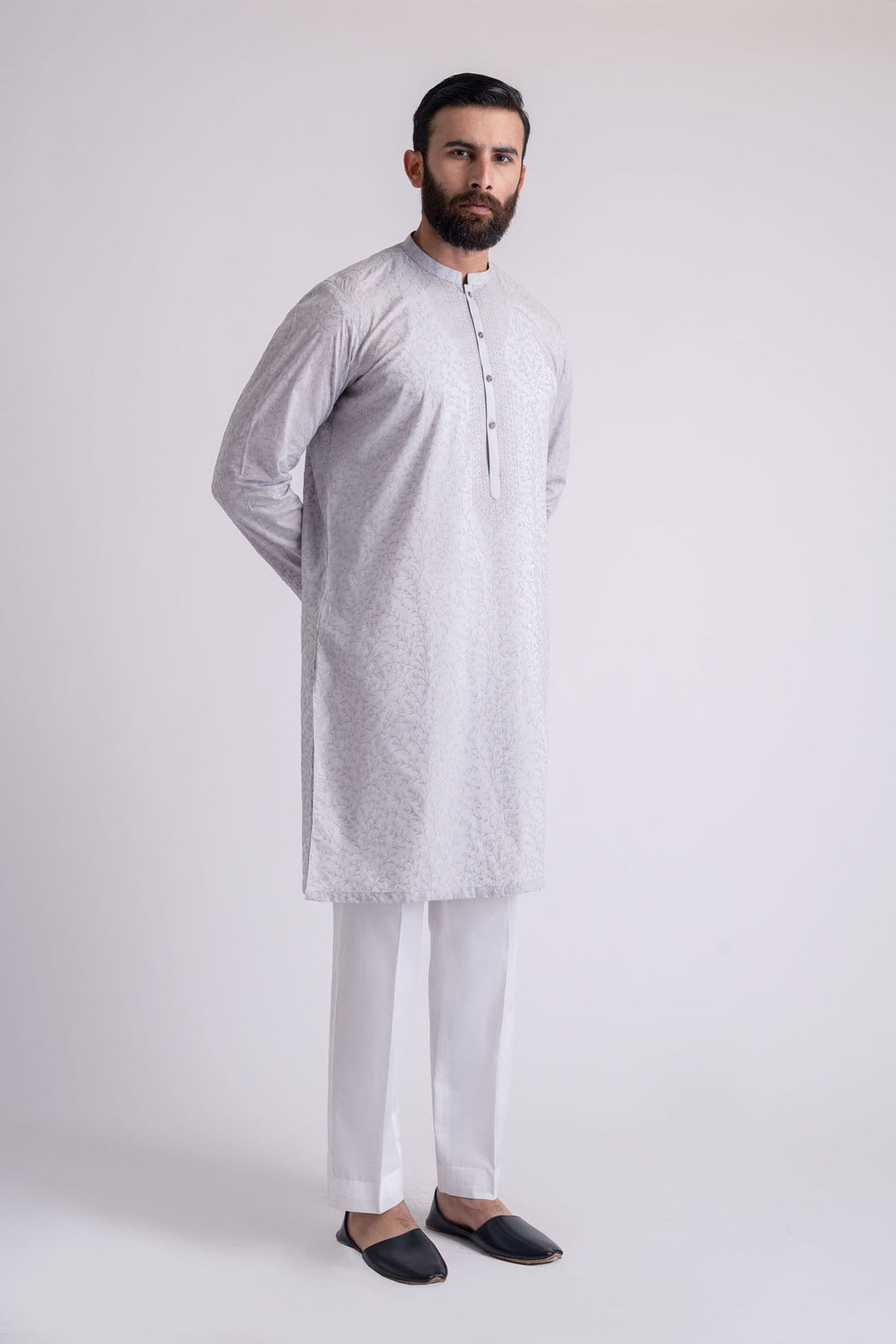 EMBROIDERED-KURTA-GREY