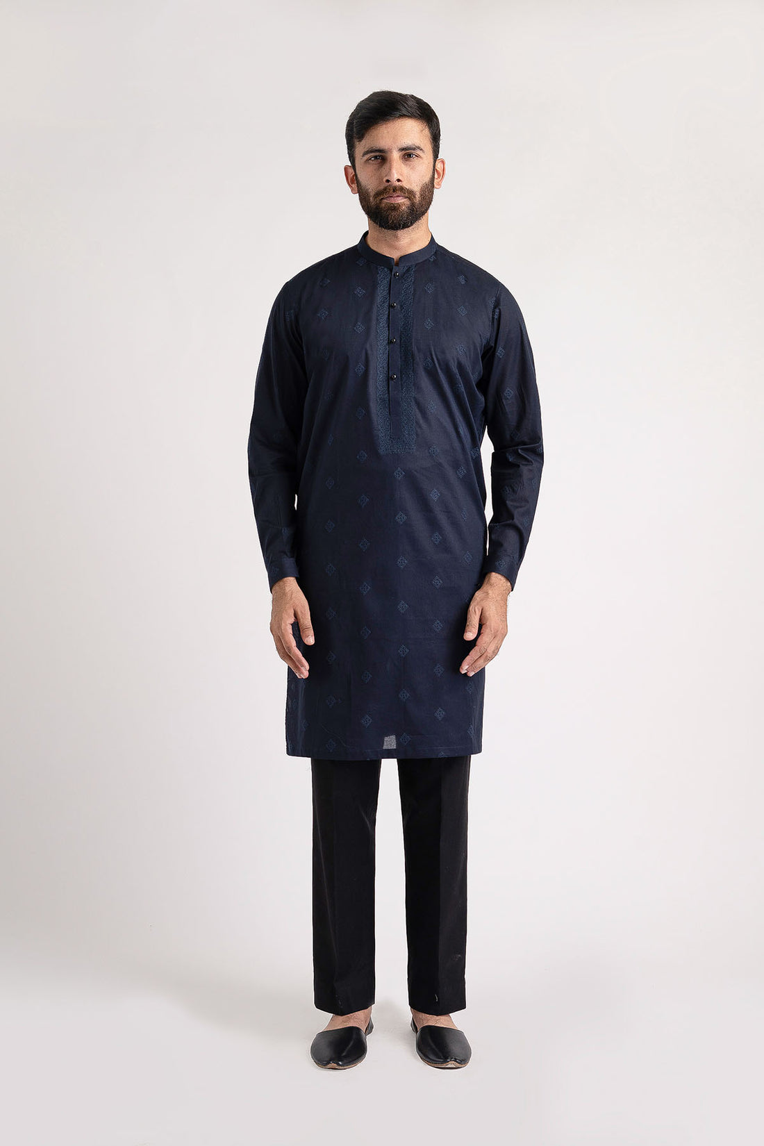 EMBROIDERED-KURTA-NAVY-BLU