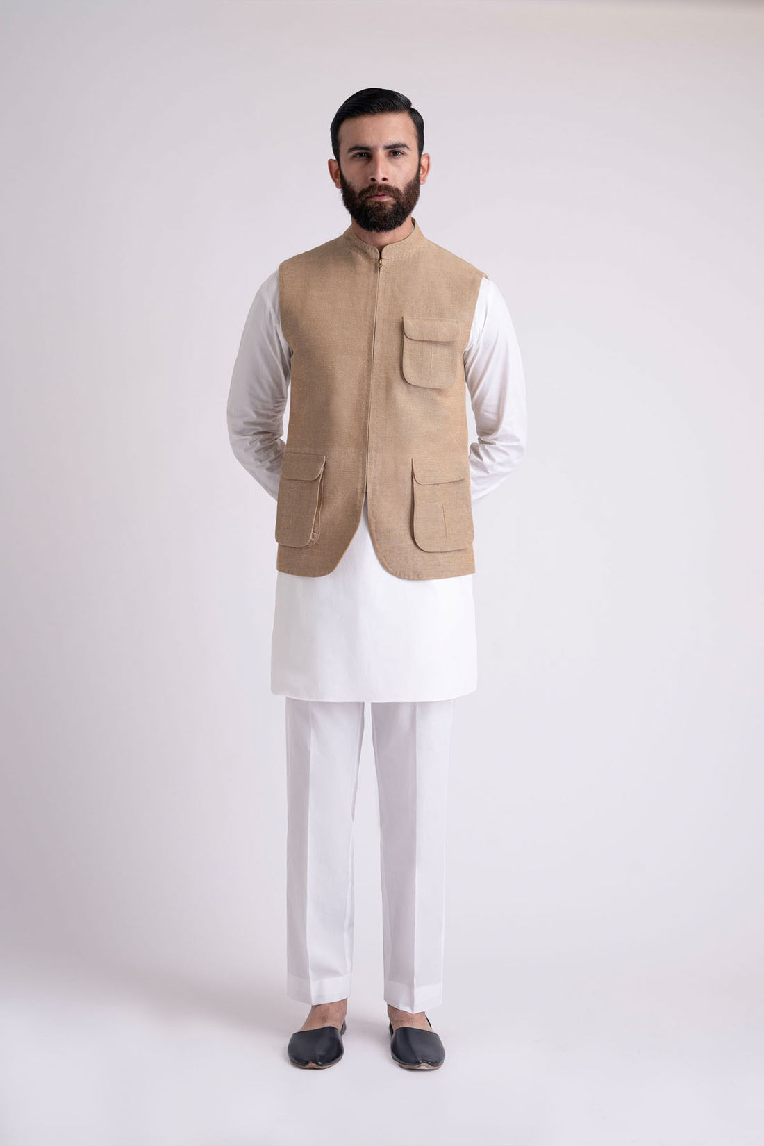 HANDLOOMED-WAISTCOAT-L-BROWN