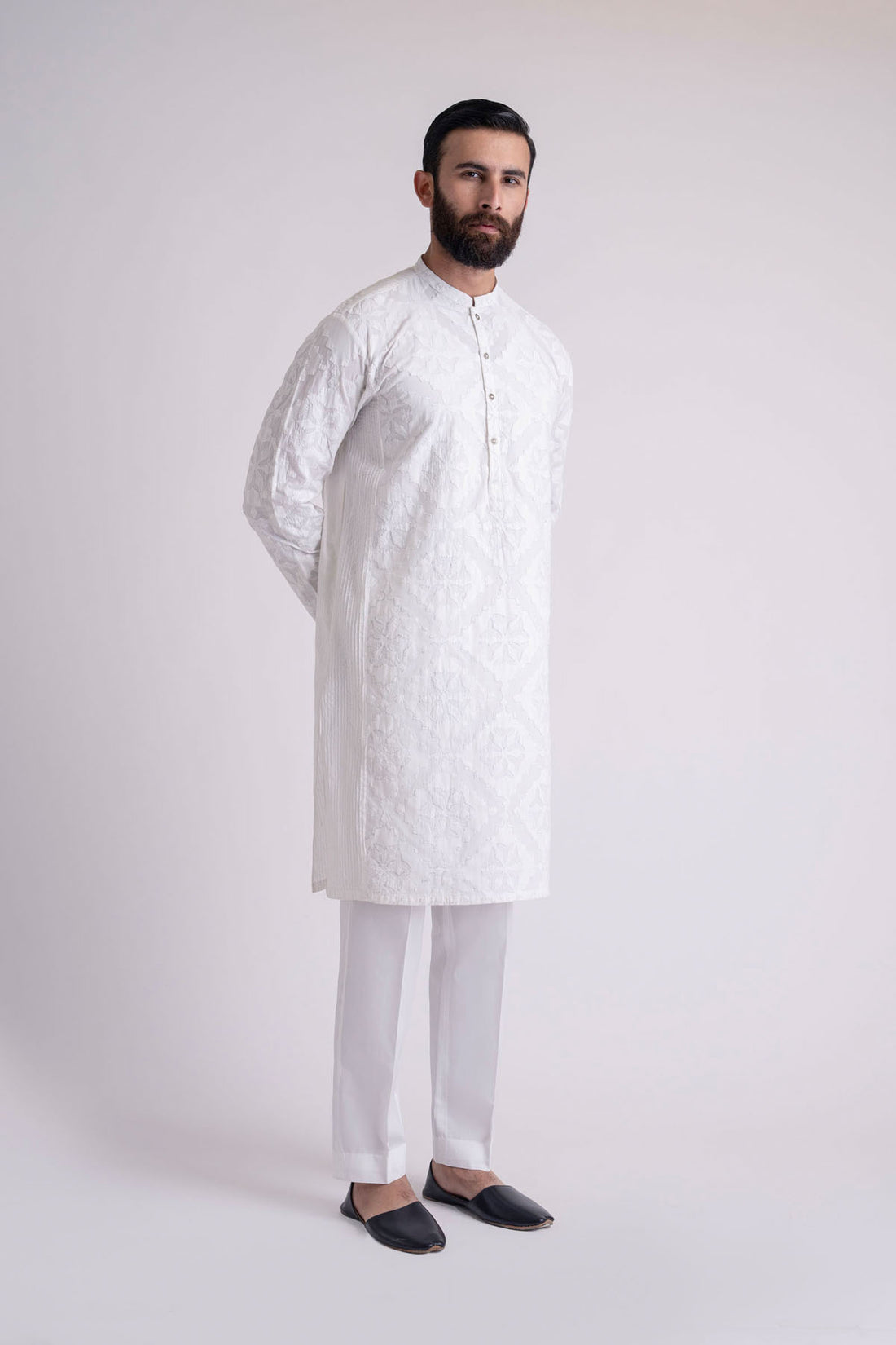 HANDMADE-KURTA-WHITE