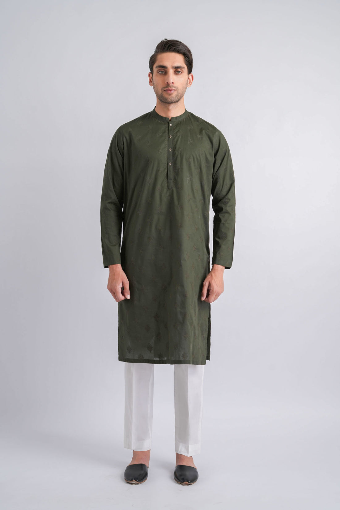 EMBROIDERED-KURTA-GREEN