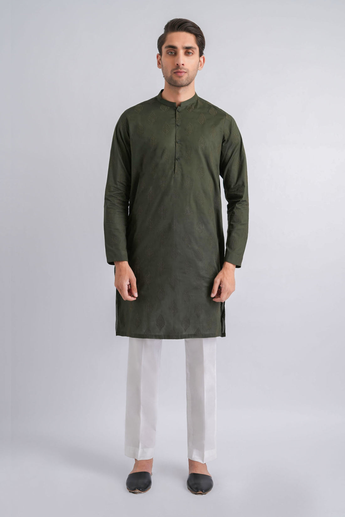 EMBROIDERED-KURTA-GREEN