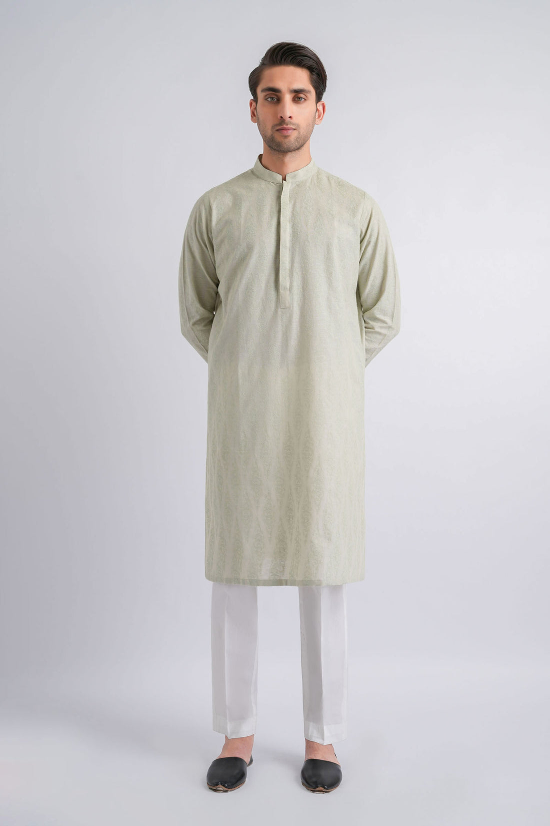 EMBROIDERED-KURTA-L-GREEN