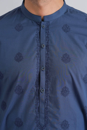 EMBROIDERED-KURTA-BLUE