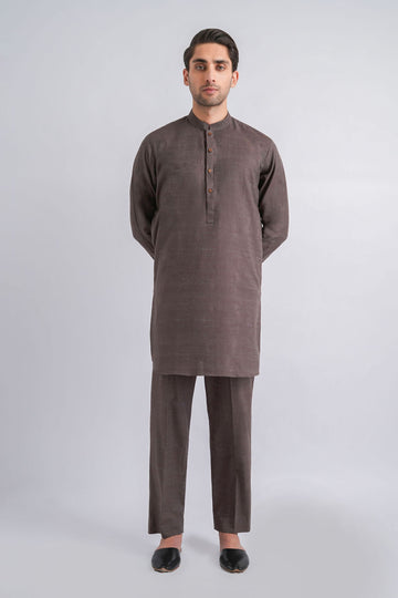KURTA TROUSER-KTS2902-BROWN