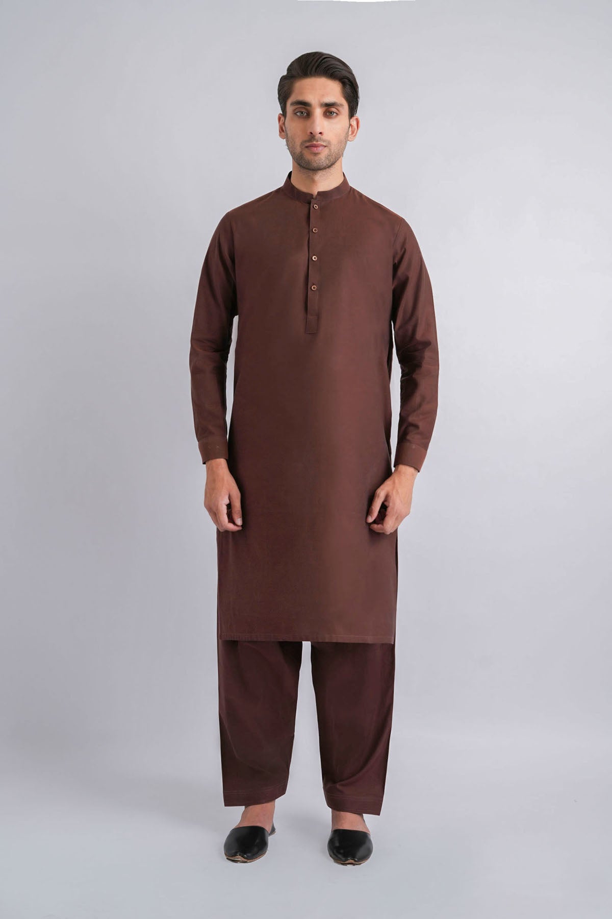 SHALWAR-KAMEEZ-BROWN
