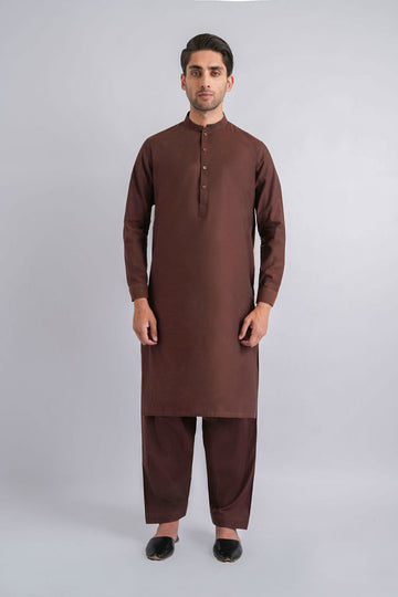 SHALWAR-KAMEEZ-BROWN