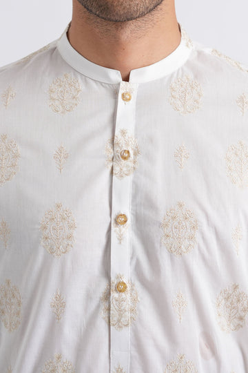 EMBROIDERED-KURTA-WHITE