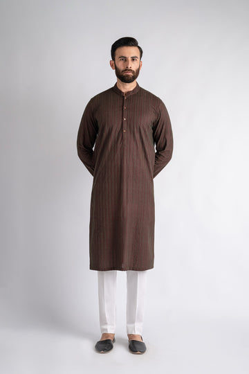EMBROIDERED-KURTA-MAROON